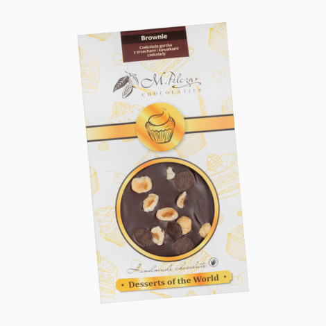 Brownie - Czekolada gorzka z orzechami i kawałkami czekolady 50g